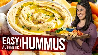 Easy Authentic Hummus Plus two flavor variations [upl. by Hutson]