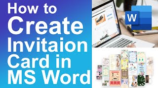 How to Create Invitation Card in Microsoft Word [upl. by Meunier]