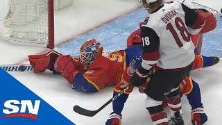 Jordan Binnington Makes Series Of Incredible Desperation Saves [upl. by Arlette]