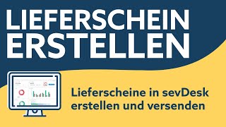 Lieferschein erstellen mit sevdesk [upl. by Lauder507]