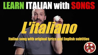 Italian Song quotLitalianoquot with lyrics English translation and explanations [upl. by Pelligrini221]