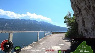 Best Cycling Workout Lake Garda Italy 4K Video Garmin [upl. by Osrit]