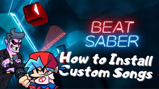 How to add custom songs in Beat Saber using BMBF on your Oculus Quest 2 [upl. by Lanni]