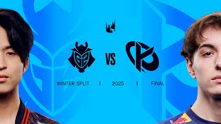 G2 vs KC  2025 LEC Winter Split Playoffs  Split Final [upl. by Aynat]