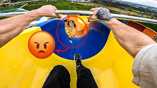 ESCAPING ANGRY MOM IN ABANDONED WATER PARK 😡 EPIC PARKOUR CHASE POV [upl. by Nelo]