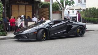 Lamborghini Aventador S in Beverly Hills w startup [upl. by Voccola]