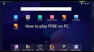 FFBE  How to play on PC [upl. by Humfrid]