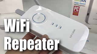 TPLink AC1750 WiFi Range Extender Repeater RE450 Setup and Review [upl. by Ilujna687]