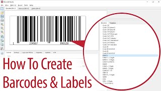 Barcode Maker Software Barcode Studio  How To Create Barcodes amp Labels [upl. by Resee]