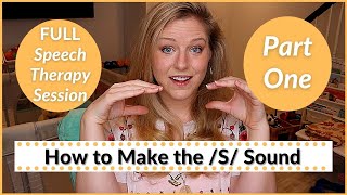 HOW TO SAY THE quotSquot SOUND  Speech Therapy at Home Pt 1 [upl. by Etnahsa47]