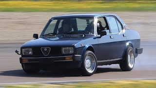 Alfa Romeo Alfetta 20  The Italian Pride Engine amp Drifting [upl. by Lux]