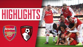 DAVID LUIZS FIRST ARSENAL GOAL  Arsenal 1  0 Bournemouth  Goals amp highlights [upl. by Ayotas]