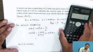 Problem on ackermann steering mechanism [upl. by Cirdes]