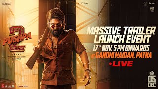 Pushpa 2  The Rule Massive Trailer Launch Event LIVE  Allu Arjun  Sukumar  Rashmika  DSP [upl. by Alliuqa781]