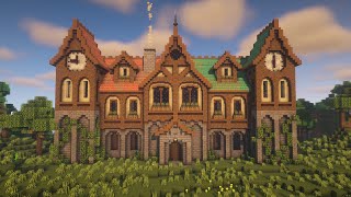 Minecraft Fantasy Mansion Tutorial [upl. by Yerrok255]