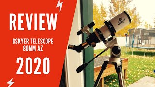 Gskyer Telescope 80mm AZ Space Astronomical Refractor Telescope Review amp Test [upl. by Alian218]