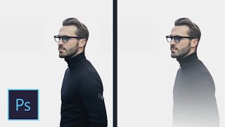 How To Make Fading Gradient Transparent Effect  Photoshop Tutorial [upl. by Enitram]