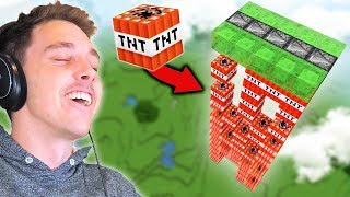 I built a TNT CANNON in Minecraft part 7 [upl. by Enelyk]