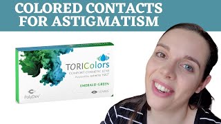 COLORED CONTACT LENSES FOR ASTIGMATISM  TORICOLORS [upl. by Eentrok111]