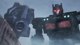 Optimus Prime VS Nemesis Prime  Transformers War For Cybertron  Kingdom [upl. by Lefkowitz]