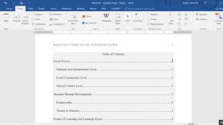 Inserting a Table of Contents in an APA Formatted Paper [upl. by Isman215]