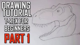 How to Draw a T Rex  Easy Tyrannosaurus Rex Drawing Step by Step Outline  Trex Dinosaur Art Sketch [upl. by Eiderf]