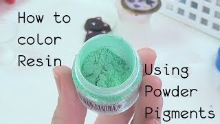 Resin Craft Guide 1 How to Properly Mix in Powder Pigments [upl. by Lorrayne600]