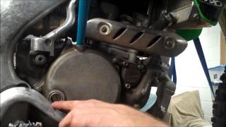 HowTo KX250F Oil Change [upl. by Gorrian]