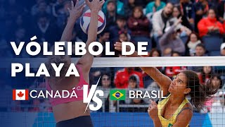 VÓLEIBOL PLAYA  Oro Femenino Canadá vs Brasil [upl. by Yenhpad770]