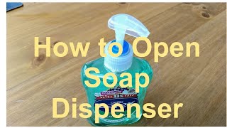 How to Open a PopUp Soap Dispenser Pump [upl. by Atsirtal]