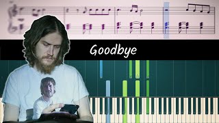 How to play Goodbye Possible ending song by Bo Burnham  ACCURATE Piano Part Tutorial [upl. by Thamos]