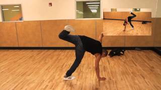 How to do a 1990 spin 90 breakdance tutorial [upl. by Nnadroj]