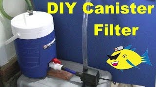 How To Make DIY Canister Filter Aquarium Filter [upl. by Anailuig]