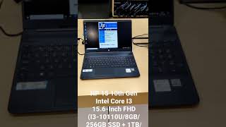 HP 15 10th Gen Intel Core I3 156Inch FHD Laptop I310110U8GB256GB SSD  1TBWin 10MS Office [upl. by Westmoreland]