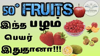 50 பழங்களின் பெயர்கள்  Fruits name in Tamil and English [upl. by Ariaet]