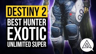 DESTINY 2  Best Hunter Exotic Orpheus Rig Unlimited Super [upl. by Hamann]