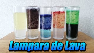 Experimento 5 Formas de hacer una lampara de lava [upl. by Naasar419]