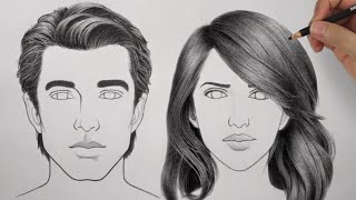 How to Draw Hair Male amp Female  Ultimate Tutorial [upl. by Anitnegra146]