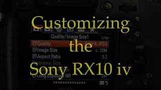 Customizing the Sony RX10 iv [upl. by Osithe]