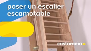 Poser un escalier escamotable Castorama [upl. by Bartholomew482]