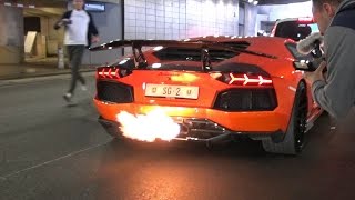 LAMBORGHINI AVENTADOR TOO LOUD FOR POLICE [upl. by Htiaf]