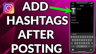 How To Add Hashtags On Instagram Reels After Posting [upl. by Luanne736]