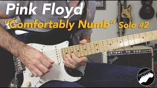 Pink Floyd quotComfortably Numbquot 2nd Solo Guitar Lesson  Part 1 [upl. by Acinahs223]