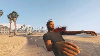 GTA 5 Sniper Shoots Compilation Euphoria Physics amp Kill Cam [upl. by Annauqal]