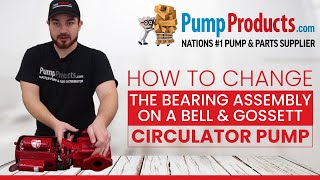 How to Change the Bearing Assembly on a Bell amp Gossett Circulator Pump [upl. by Dumond483]