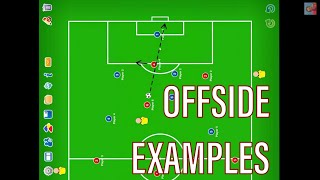 Offside Examples in Soccer [upl. by Natal641]