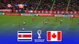 Costa Rica vs Canada • ELIMINATORIAS CONCACAF QATAR 2022 • COMPLETO [upl. by Lirret]