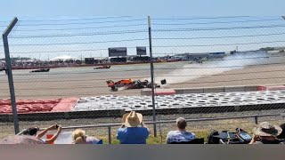 Verstappen Crash Seen by Stands VARIOUS ANGLES [upl. by Corrie]