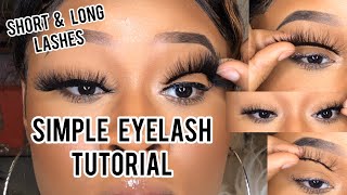 Beginner Eyelash Tutorial For ALL LENGTHS   HACKS [upl. by Aitel434]