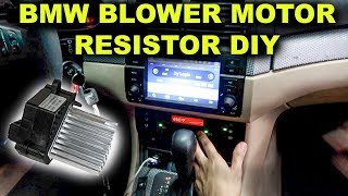 BMW E46 AC Blower Motor Resistor Replacement DIY [upl. by Aitnyc532]